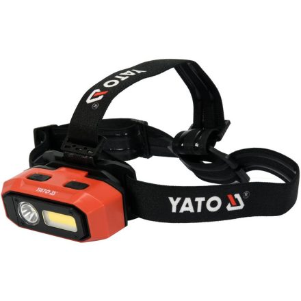 YATO YT-08594 Akkus LED fejlámpa 800 lumen mozgásérzékelős