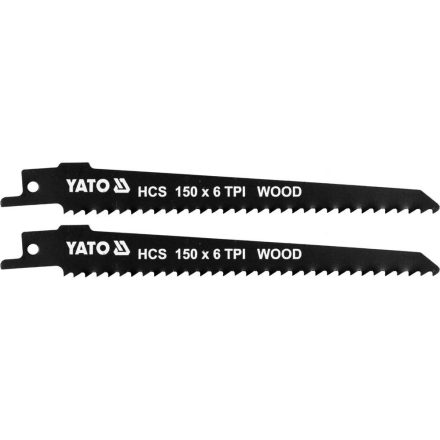 YATO YT-33922 Szablyafűrészlap fához 150/1,0 mm 6 TPI HCS (2 db/cs)