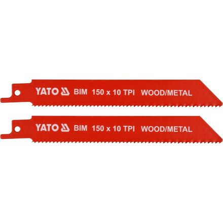 YATO YT-33930 Szablyafűrészlap 150 mm/10TPI bimetál (2 db/csomag)