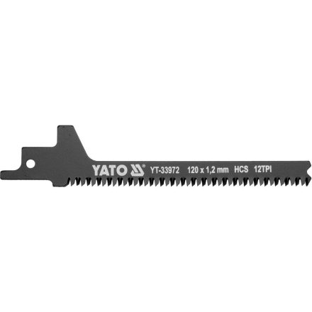 YATO YT-33972 Szablyafűrészlap fához 120 mm / 12 TPI (ívelt vágáshoz)