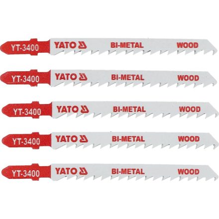 YATO YT-3400 Dekopírfűrészlap T6TPI 100/1,27 mm bimetál (5 db/cs)