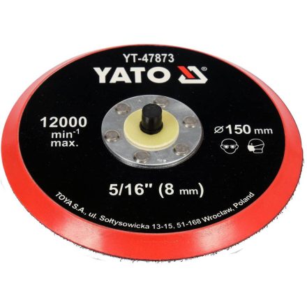 YATO YT-47873 Tépőzáras gumitányér 150 mm 5/16