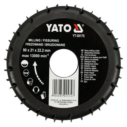 YATO YT-59175 Ráspolykorong 90 x 21 x 22,2 mm