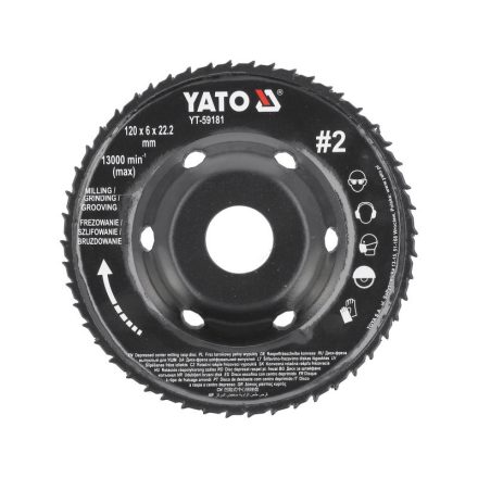 YATO YT-59181 Ráspolykorong közepes #2 120 x 22,2 mm