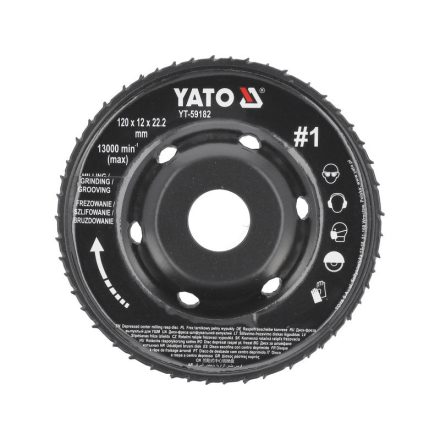 YATO YT-59182 Ráspolykorong durva #1 120 x 22,2 mm