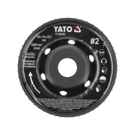 YATO YT-59185 Ráspolykorong közepes #2 120 x 22,2 mm