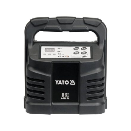 YATO YT-8302 Akkumulátor töltő 12 V 12 A max. 6-200 Ah LCD kijelző