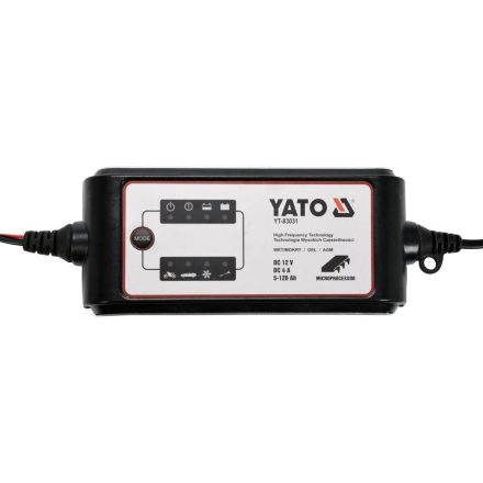 YATO YT-83031 Akkumulátor töltő 12 V 4 A max. 5-120 Ah