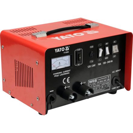 YATO YT-8304 Akkumulátor töltő 12-24 V / 16 A / 120-240 Ah