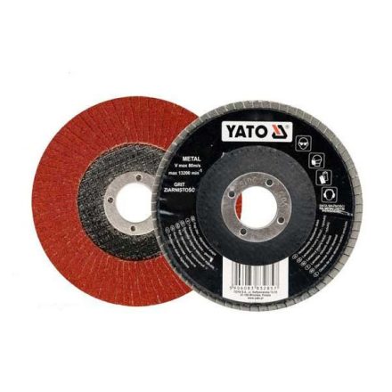 YATO YT-83292 Lamellás csiszolókorong döntött 125 x 22,2 mm / P40